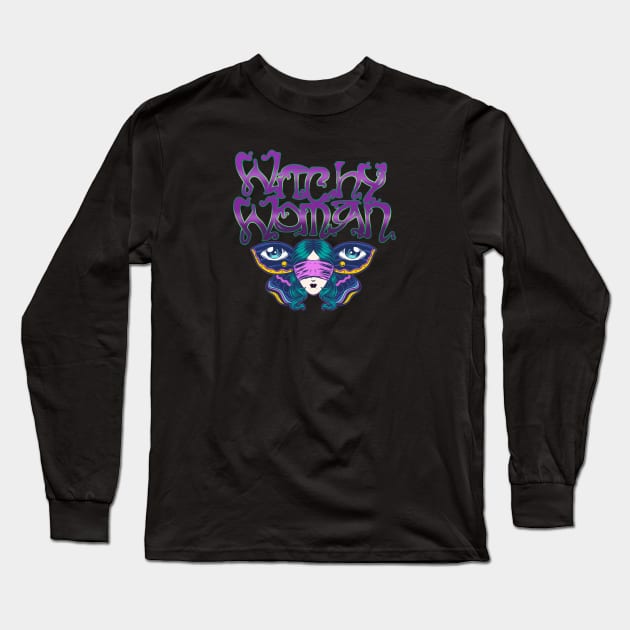 Mystical, Magical, Witchy Woman Long Sleeve T-Shirt by LittleBunnySunshine